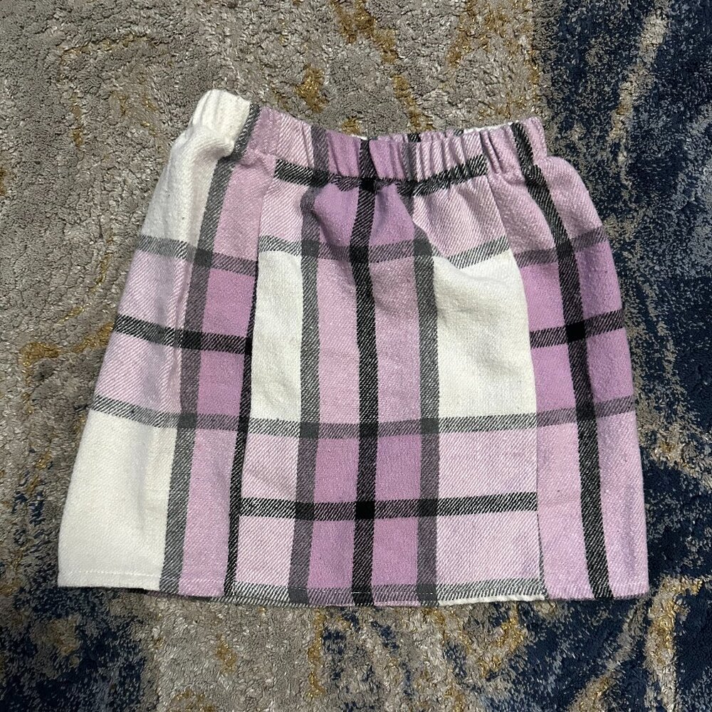 Purple Plaid Skirt